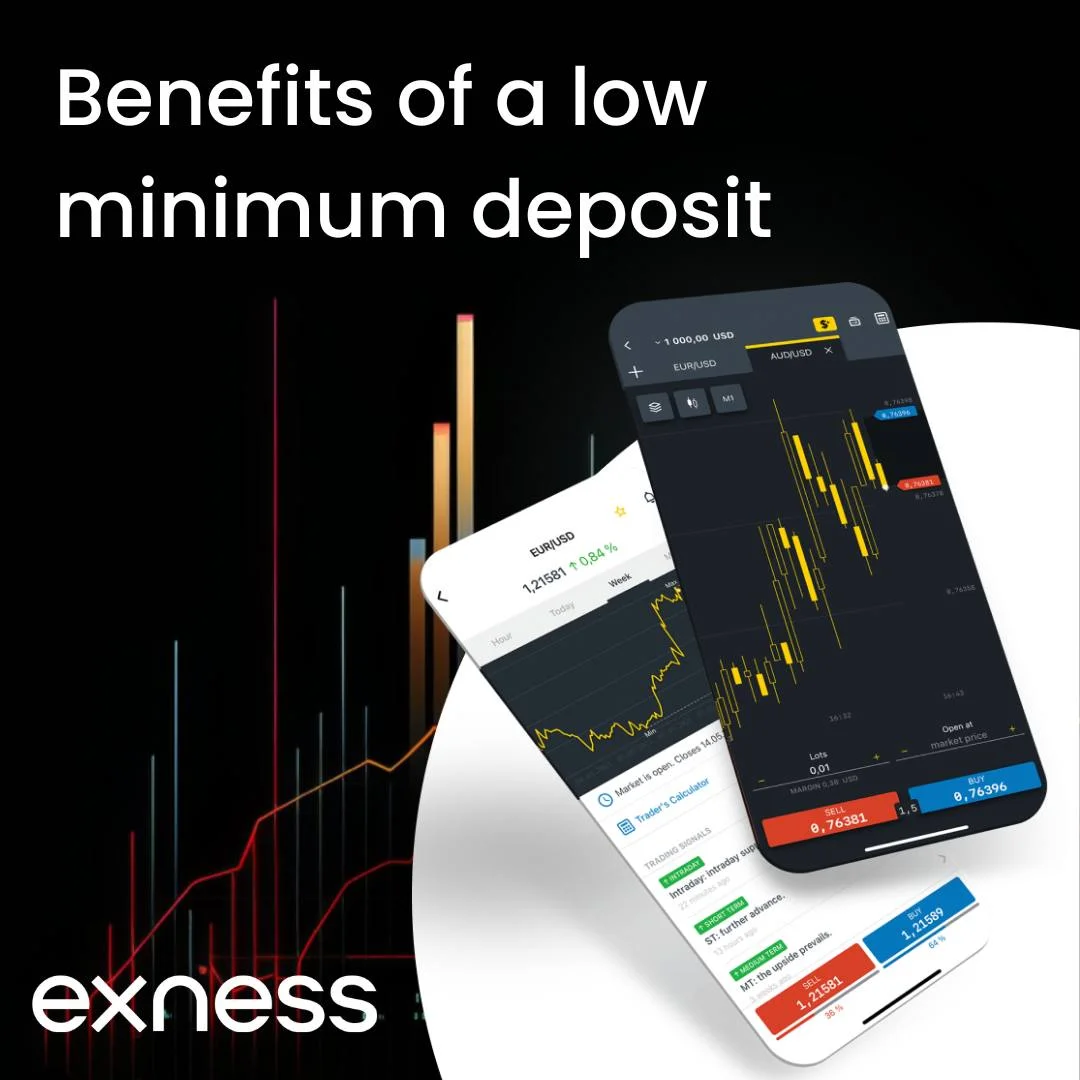 Advantages of a Low Exness Minimum Deposit